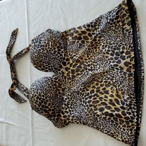Victorias Secret Bombshell Leopard Print Tankini Top 34B